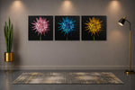 Bloemen – Ontwerp 2 – Vierkant Canvas Schilderij voor de Wand