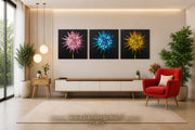 Bloemen – Ontwerp 2 – Vierkant Canvas Schilderij voor de Wand