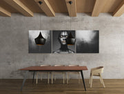 Vrouw – Ontwerp 2 – Modern Canvas Schilderij – Vierkant Canvas Kunstwerk voor het Interieur