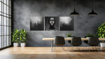 Vrouw – Ontwerp 2 – Modern Canvas Schilderij – Vierkant Canvas Kunstwerk voor het Interieur
