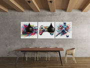 Gamingthema – Vierkant Canvas Kunst voor de Muur