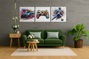 Gamingthema – Vierkant Canvas Kunst voor de Muur