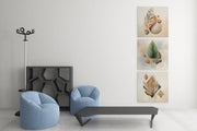 Abstracte Kunst Modern – Vierkante Canvas Wanddecoratie – Canvas Wandkunst in Vierkante Uitvoering