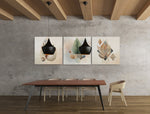 Abstracte Kunst Modern – Vierkante Canvas Wanddecoratie – Canvas Wandkunst in Vierkante Uitvoering