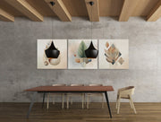 Abstracte Kunst Modern – Vierkante Canvas Wanddecoratie – Canvas Wandkunst in Vierkante Uitvoering