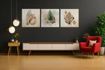 Abstracte Kunst Modern – Vierkante Canvas Wanddecoratie – Canvas Wandkunst in Vierkante Uitvoering