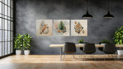 Abstracte Kunst Modern – Vierkante Canvas Wanddecoratie – Canvas Wandkunst in Vierkante Uitvoering