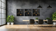 Vrouw – Ontwerp 3 – Canvas Wanddecoratie in Vierkante Vorm