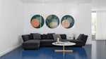 Abstracte Kunst – Vierkant Canvas Kunstwerk voor het Interieur