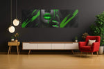 Vrouw in Groen – Vierkante Canvas Wandkunst