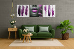 Vrouw in Paars – Vierkante Canvas Wanddecoratie – Canvas Decoratie voor de Wand