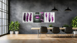 Vrouw in Paars – Vierkante Canvas Wanddecoratie – Canvas Decoratie voor de Wand