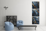 Abstracte Kunst Marmer – Canvas Wanddecoratie in Vierkante Vorm