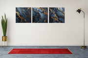 Abstracte Kunst Marmer – Canvas Wanddecoratie in Vierkante Vorm