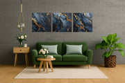 Abstracte Kunst Marmer – Canvas Wanddecoratie in Vierkante Vorm