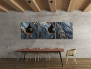Abstracte Kunst Marmer – Canvas Wanddecoratie in Vierkante Vorm