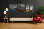 Retro Auto – Vierkante Canvas Wandkunst