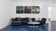 Retro Auto – Vierkante Canvas Wandkunst