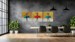 Ballerina in Moderne Kunststijl – Vierkant Canvas Schilderij voor de Wand