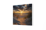 Zonsondergang Vierkant – Vierkant Canvas Schilderij voor de Wand