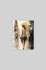 Elegante Vrouw Canvas Schilderij 75x100 cm