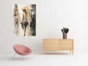 Elegante Vrouw Canvas Schilderij 75x100 cm