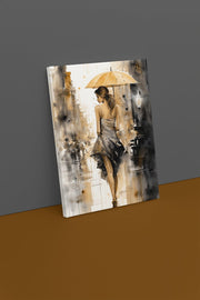 Elegante Vrouw Canvas Schilderij 75x100 cm
