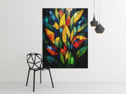 Kleurrijke Bladeren Canvas Schilderij 75x100 cm