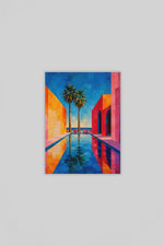 Canvas Schilderij Tropische Poolscape 75x100 cm