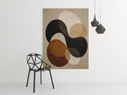 Luxe Abstracte Vormen Print Op Canvas 75x100 cm