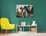Geometrische Vormen Moderne Print op Canvas 100x75 cm