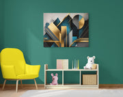 Geometrische Vormen Moderne Print op Canvas 100x75 cm