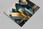 Geometrische Vormen Moderne Print op Canvas 100x75 cm
