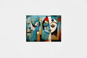 Moderne Kunst Canvas Schilderij 100x75 cm