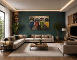 Beatles Pop Art Canvas Schilderij 100x75 cm