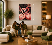 Flamingo Canvas Schilderij 75x100 cm