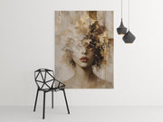 Moderne Vrouw Canvas Schilderij 75x100 cm