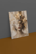 Moderne Vrouw Canvas Schilderij 75x100 cm