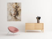 Moderne Vrouw Canvas Schilderij 75x100 cm