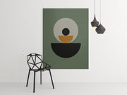 Abstracte Vormen Canvas Schilderij 75x100 cm