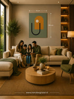 Geometrische Vormen Canvas Schilderij 75x100 cm