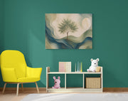 Abstracte Landschap Canvas Schilderij 100x75 cm