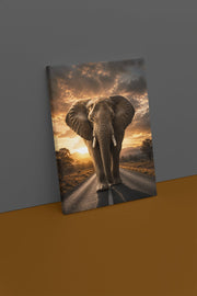 Olifant Canvas Schilderij 75x100 cm