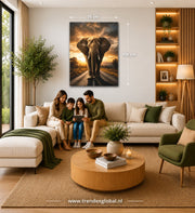 Olifant Canvas Schilderij 75x100 cm