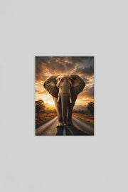 Olifant Canvas Schilderij 75x100 cm