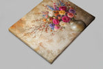 Bloemen in Vaas Canvas Schilderij 100x75 cm