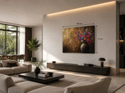Veldbloemen in Vaas Canvas Schilderij 100x75 cm