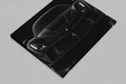 Zwarte Ferrari Canvas Schilderij 100x75 cm