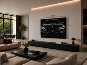 Zwarte BMW Canvas Schilderij 100x75 cm