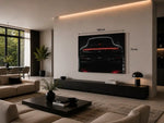 Porsche-911 Canvas Schilderij 100x75